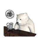 北極熊の赤ちゃん 3Dスタンプ（個別スタンプ：34）