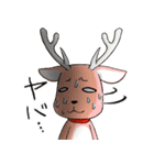 知床生まれの蝦夷鹿くん（個別スタンプ：25）