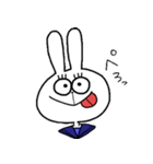ギョロ目うさぎ（個別スタンプ：1）