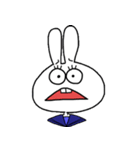 ギョロ目うさぎ（個別スタンプ：6）
