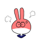 ギョロ目うさぎ（個別スタンプ：8）