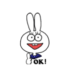 ギョロ目うさぎ（個別スタンプ：28）