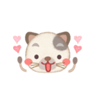 可愛い動物の顔スタンプ（個別スタンプ：4）