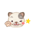 可愛い動物の顔スタンプ（個別スタンプ：40）