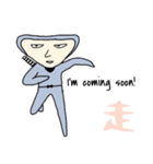 忍者男と漢字（個別スタンプ：4）
