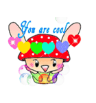 Yukkinoko of rabbit mushroom（個別スタンプ：13）