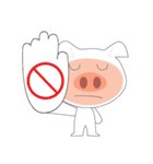 Grumpy Pig（個別スタンプ：34）