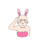 baldness rabbit（個別スタンプ：3）