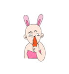 baldness rabbit（個別スタンプ：8）