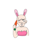 baldness rabbit（個別スタンプ：18）