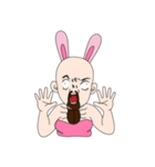 baldness rabbit（個別スタンプ：22）