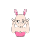 baldness rabbit（個別スタンプ：34）