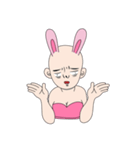 baldness rabbit（個別スタンプ：35）