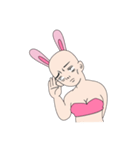 baldness rabbit（個別スタンプ：37）
