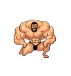 スーパー筋肉男2（個別スタンプ：3）
