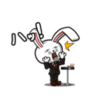 スーツうさぎ スさぎ（個別スタンプ：19）