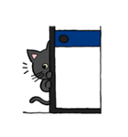 黒猫ポコちゃん（個別スタンプ：4）