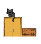 黒猫ポコちゃん（個別スタンプ：7）