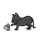 黒猫ポコちゃん（個別スタンプ：35）