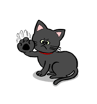 黒猫ポコちゃん（個別スタンプ：40）