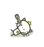 しろねこキャロルくんと宇宙人（個別スタンプ：12）