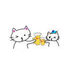 白猫のハク（個別スタンプ：7）