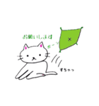 白猫のハク（個別スタンプ：16）