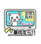 甲州弁ずら。山梨のネコ（日常生活編）（個別スタンプ：35）