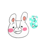 ゆるゆる手描きうさぎ（個別スタンプ：6）