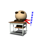 赤いスカーフのタヌの学校編。（個別スタンプ：7）