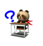 赤いスカーフのタヌの学校編。（個別スタンプ：28）