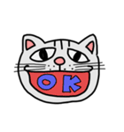 手書きねこ(ニャン語？)（個別スタンプ：11）