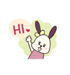 うさねこのハッピーデイズ（個別スタンプ：1）