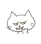 白ねこにゃーご（個別スタンプ：10）