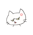 白ねこにゃーご（個別スタンプ：17）