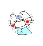 白ねこにゃーご（個別スタンプ：21）