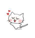 白ねこにゃーご（個別スタンプ：30）
