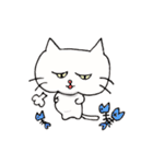 白ねこにゃーご（個別スタンプ：31）