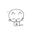 白ねこにゃーご（個別スタンプ：34）
