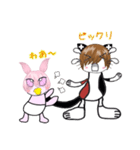 キャット＆ベビーラビット（個別スタンプ：3）