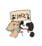 ダックスとシーズーのかわいい日常（個別スタンプ：3）