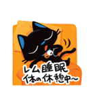 黒猫 レムちゃん（個別スタンプ：27）