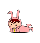 泣き虫ウサリーマン（個別スタンプ：1）