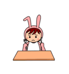 泣き虫ウサリーマン（個別スタンプ：7）