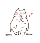 白い猫さん2（個別スタンプ：40）