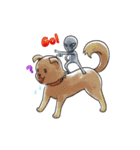 エイリアン VS 雑種犬（個別スタンプ：14）