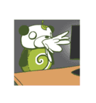 抹茶とイチゴパンダ（個別スタンプ：27）