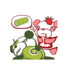 抹茶とイチゴパンダ（個別スタンプ：35）