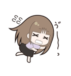 元気女子の一言返事（個別スタンプ：7）