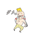 真顔プロレス（個別スタンプ：39）